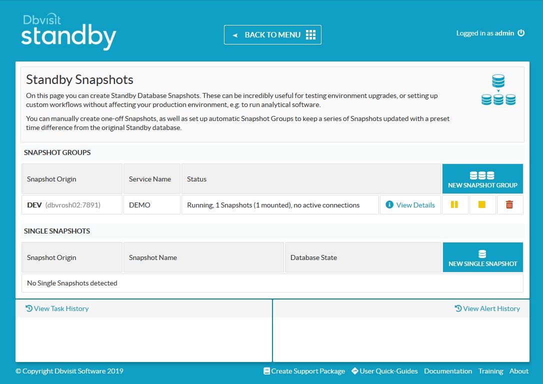 Dbvisit Standby Snapshot Option Dbvisit Support