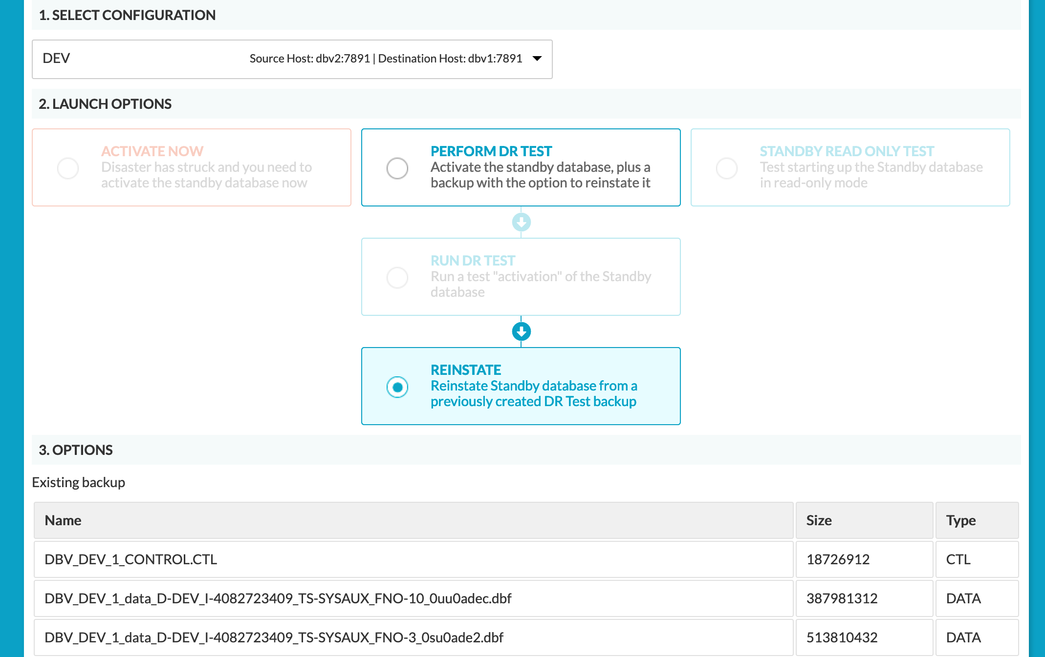 Activate (Failover) as Standby Database – Dbvisit Support